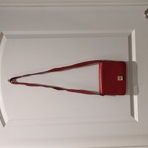 Dior Vintage Red Leather Crossbody Bag